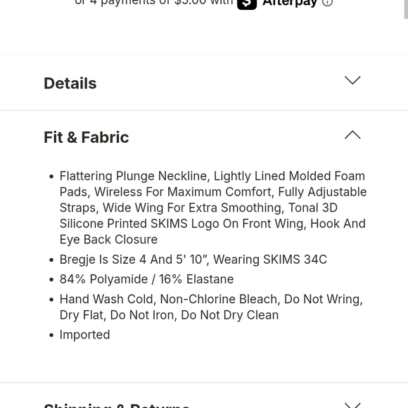 NWT SKIMS Wireless Form T-shirt Bra Size 34A - $50 Retail - Picture 7 of 8